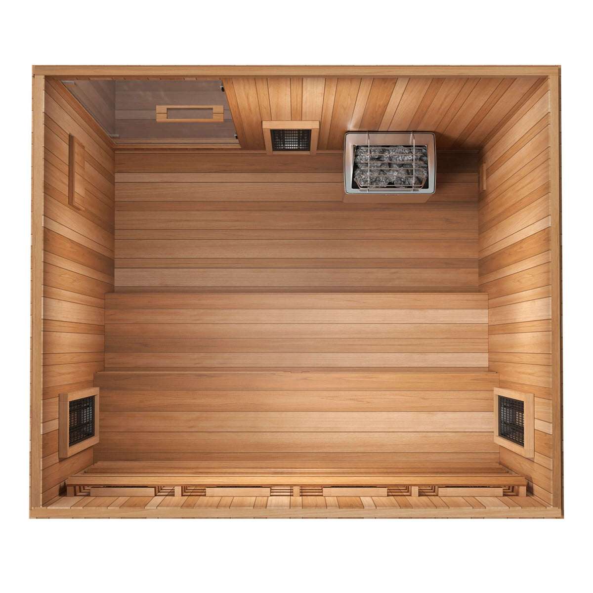 Finnmark FD-5 Trinity 4-Person Hybrid Indoor Infrared & Traditional Steam Sauna + Red Light Therapy | FD-KN005