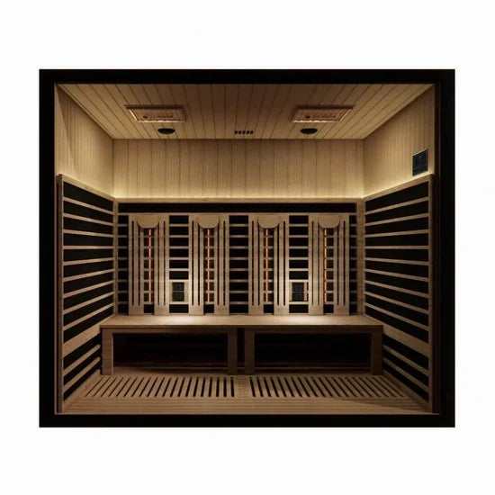 Sun Home Eclipse™ 4-Person Full Spectrum Indoor Infrared Sauna + Red Light Therapy
