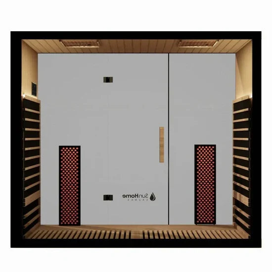 Sun Home Eclipse™ 4-Person Full Spectrum Indoor Infrared Sauna + Red Light Therapy