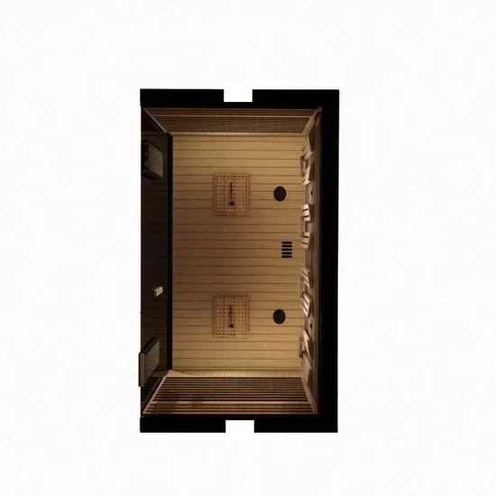 Sun Home Eclipse™ 4-Person Full Spectrum Indoor Infrared Sauna + Red Light Therapy