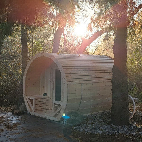 True North Schooner Canadian Made 2-8 Person Outdoor Traditional Barrel Sauna